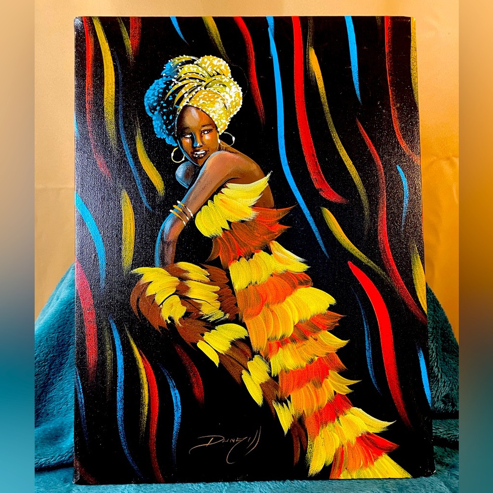 ELAINE DUNGILL  Canvas African American Dancer - Artistic Impressions Inc Cert